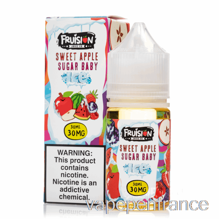 Sucre De Pomme Sucré Glacé Bébé - Sels De Fruits - 30 Ml 30 Mg Stylo Vape